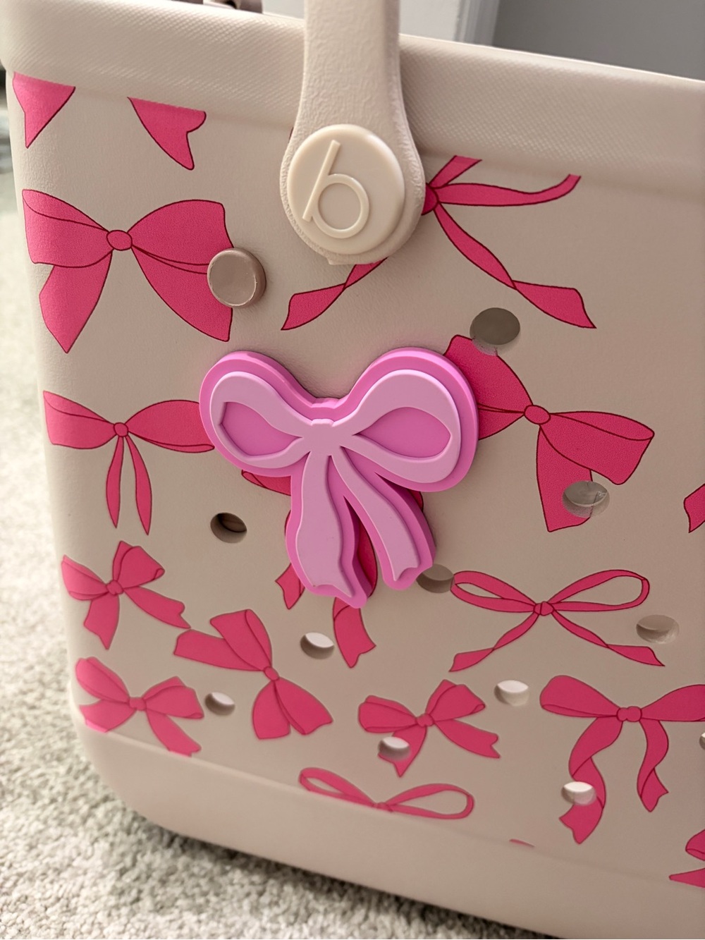 Original Bogg Bag Large Tote - Ribbon 🎀 Rose - Picture 5 of 16